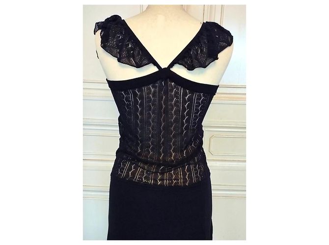 Vanessa Bruno Vestido de Punto Couture Papillon Morado oscuro - vista 4