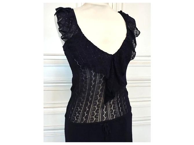 Vanessa Bruno Vestido de Punto Couture Papillon Morado oscuro - vista 6