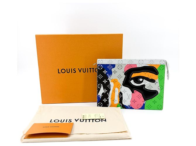 Louis Vuitton Pochette Voyage Limited Edition Gradient Damier Stripes MM Multicolore - vista 2