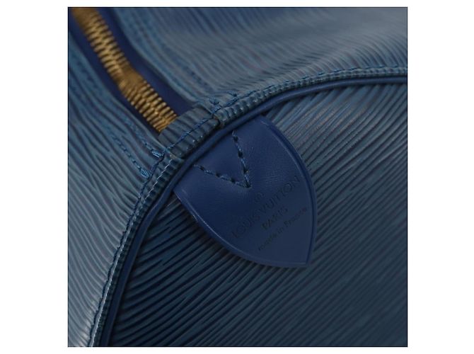 mala Louis Vuitton Keepall Epi Leather 50 Azul - vista 6