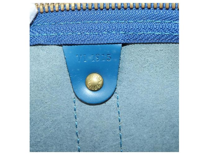 mala Louis Vuitton Keepall Epi Leather 50 Azul - vista 7