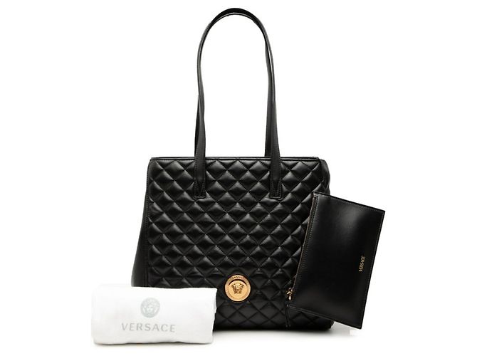 Versace Medusa gesteppte Tote Bag Schwarz - Ansicht 6