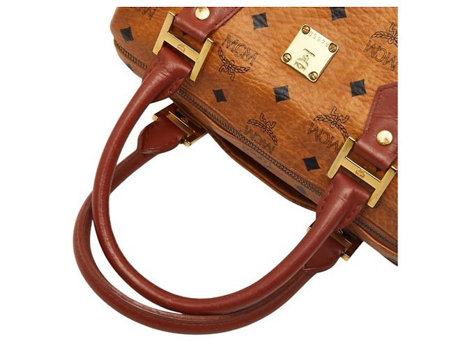 MCM Visetos Monogram Handtasche Braun - Ansicht 8