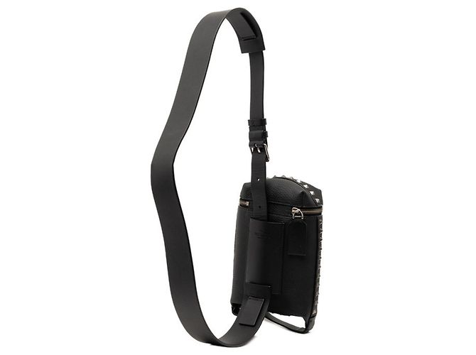 Borsa Sling Valentino Rockstud in pelle nera Nero - vista 2