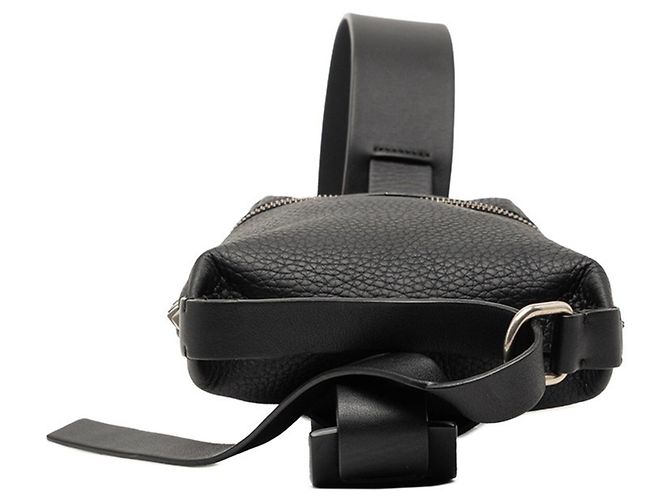 Borsa Sling Valentino Rockstud in pelle nera Nero - vista 3
