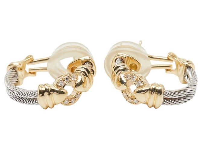 Autre Marque Orecchini a lobo Philippe Charriol in oro 18K e diamanti - vista 2