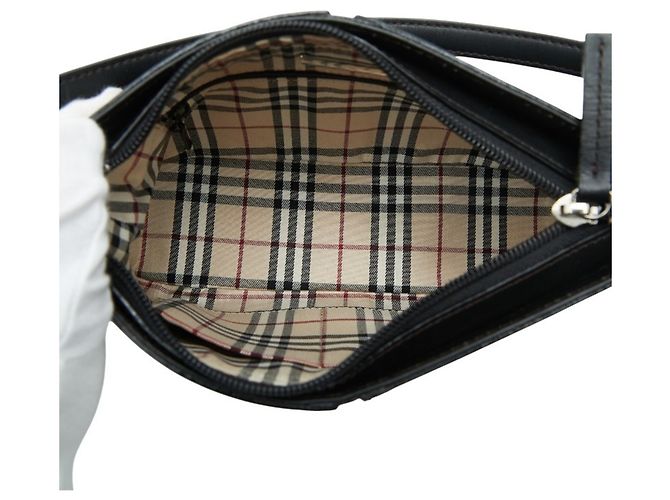 Bolsa de um ombro Burberry Nova Check Preto - vista 6