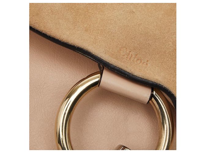 Borsa a tracolla Chloé Faye Rosa Beige - vista 9