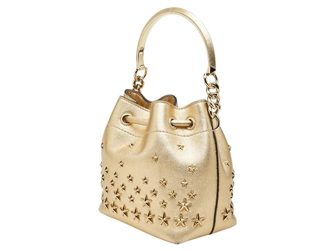 Borsa a secchiello Jimmy Choo Star Studded Pom-Pom - vista 2