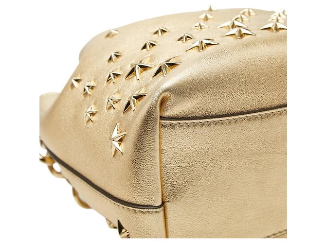 Borsa a secchiello Jimmy Choo Star Studded Pom-Pom - vista 7