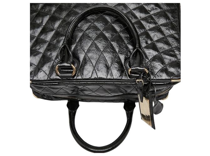 Bally gesteppte schwarze Handtasche Boston Bag - Ansicht 10