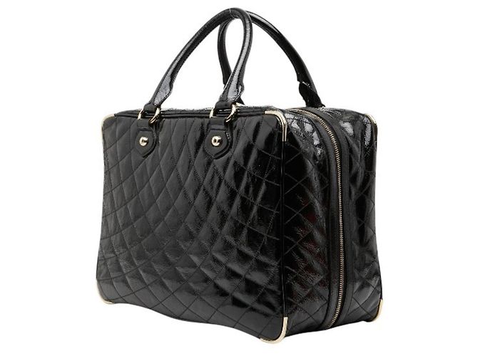 Bally gesteppte schwarze Handtasche Boston Bag - Ansicht 2