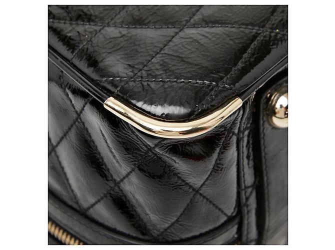 Bally gesteppte schwarze Handtasche Boston Bag - Ansicht 7