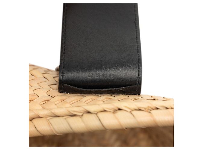 Bolso Cesta Medium Logo Chloé Negro Beige - vista 6