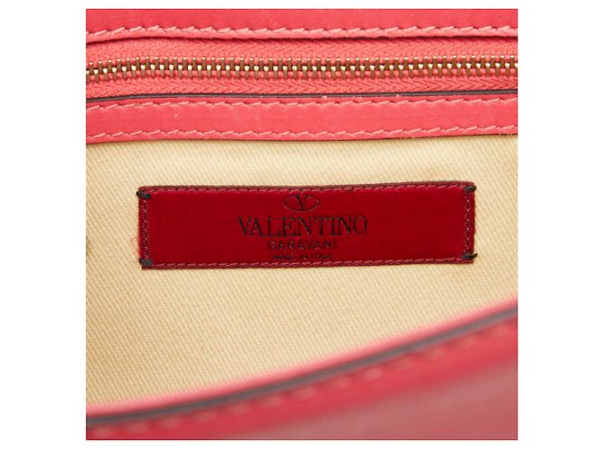 Valentino Rockstud Schultertasche mit Kette Pink - Ansicht 10