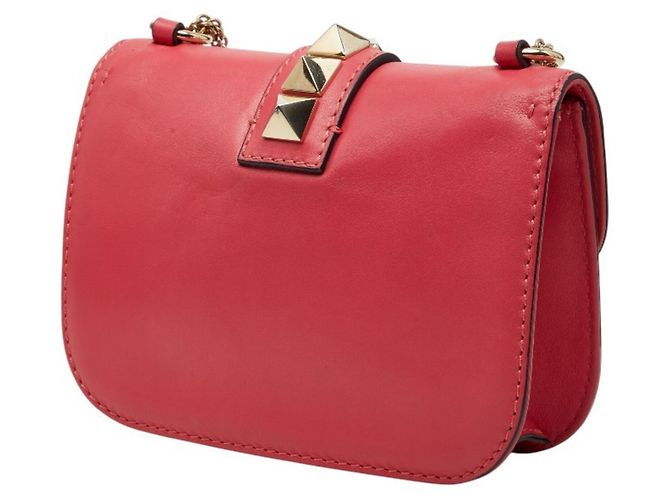 Valentino Rockstud Schultertasche mit Kette Pink - Ansicht 2