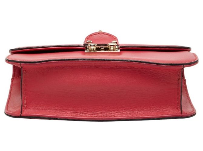 Valentino Rockstud Schultertasche mit Kette Pink - Ansicht 3
