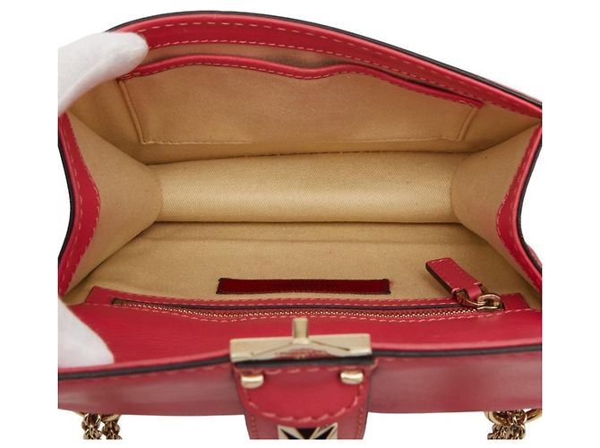Valentino Rockstud Schultertasche mit Kette Pink - Ansicht 9