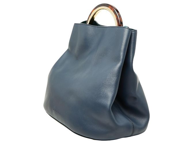 Marni Panier Circle Handtasche Marineblau - Ansicht 2