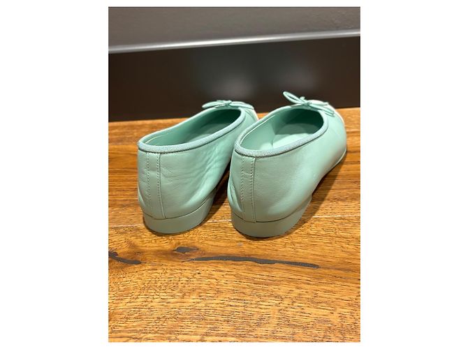 Chanel Ballerine Bicolore Bianco Verde chiaro - vista 10