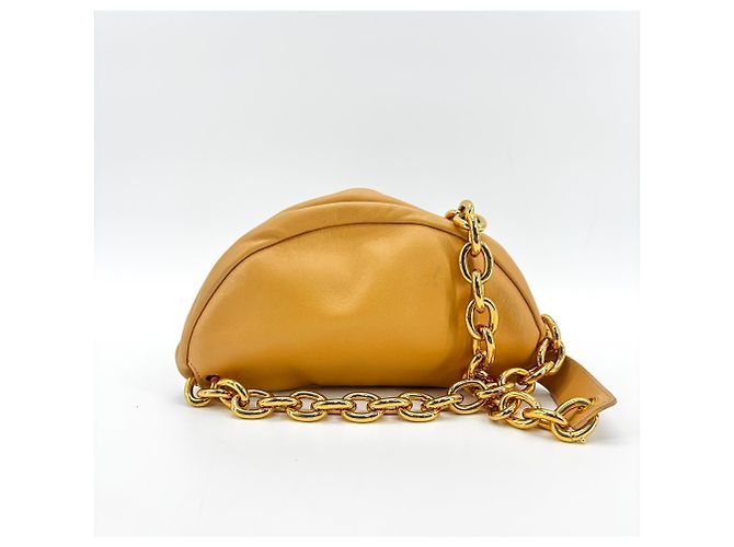 Bottega Veneta The Belt Chain Leather Giallo - vista 2