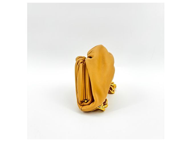 Bottega Veneta The Belt Chain Leather Giallo - vista 4