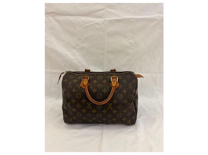 Louis Vuitton Speedy Bandoulière 30 Monogram Canvas Marrone Monogramma - vista 3