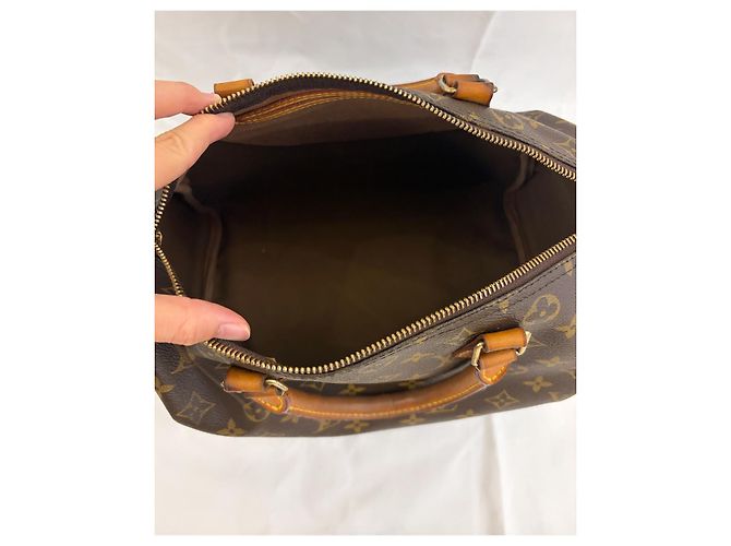 Louis Vuitton Speedy Bandoulière 30 Monogram Canvas Marrone Monogramma - vista 7
