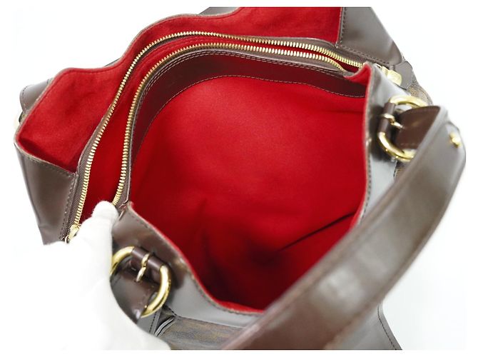 Louis Vuitton Sistina Damier Ebene GM Marrone - vista 4