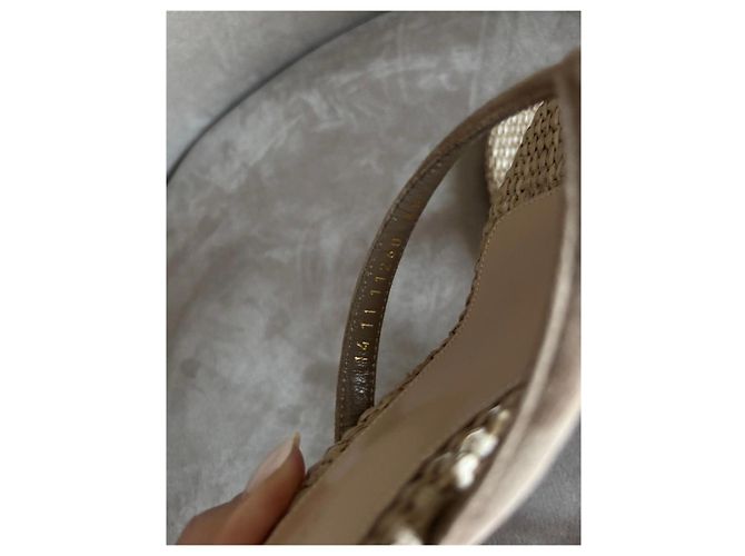 Sandali Gianvito Rossi in paglia e pelle Beige - vista 6