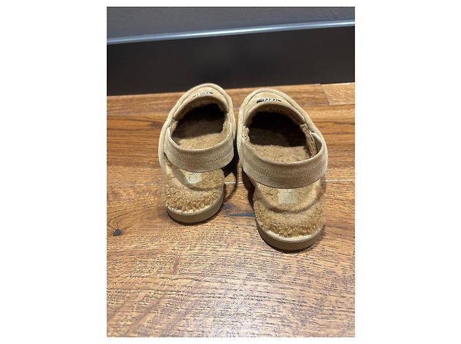 Chanel Slingback-Loafer Wildleder Shearling Braun Beige - Ansicht 11