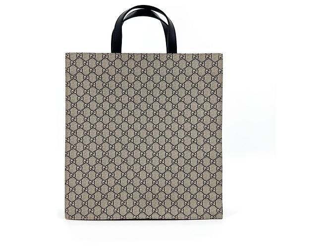 Gucci Convertible Soft Open Printed GG Coated Canvas Tall Beige - vista 2