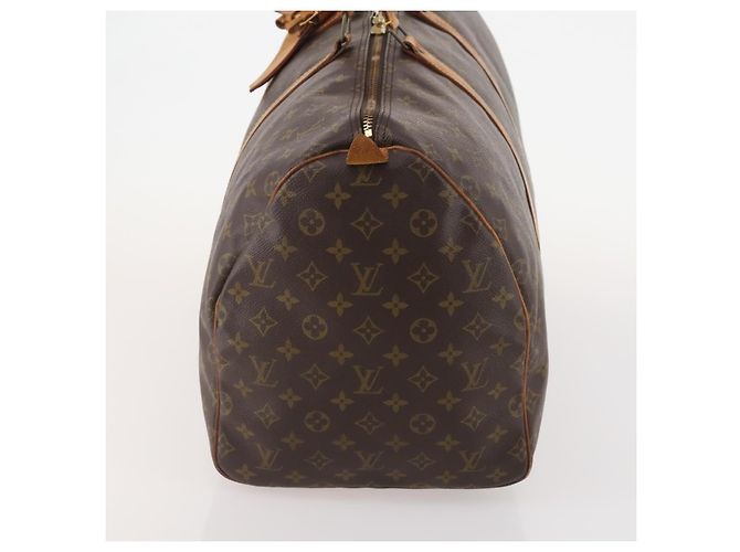 mala Louis Vuitton Keepall Monogram Canvas 55 Marrom - vista 3