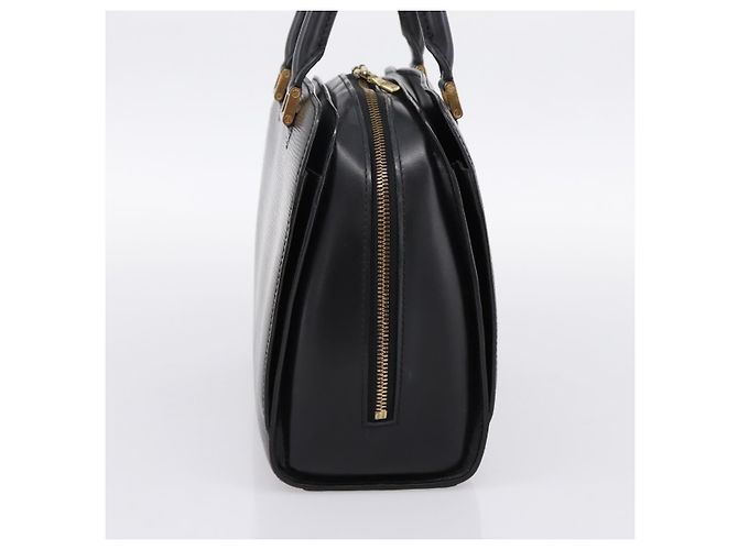 Bolsa Louis Vuitton Pont Neuf em couro Epi PM Preto - vue 3