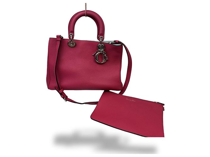Christian Dior Diorissimo Leather with Sequins Medium Pink - Ansicht 3