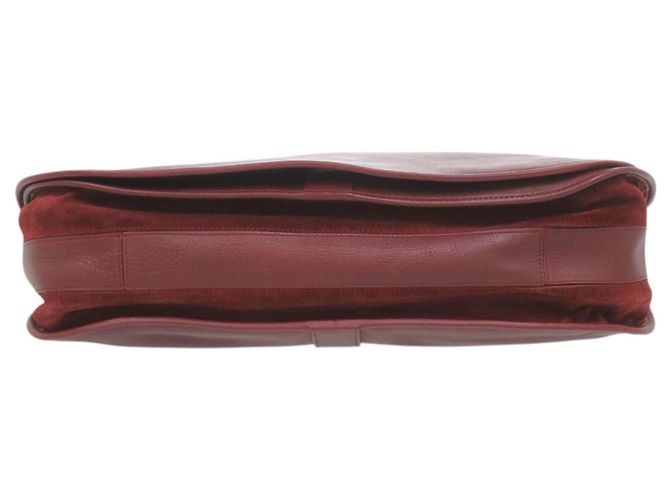 Borsa a tracolla Cartier Must in pelle Bordeaux Rosso Bordò - vista 3