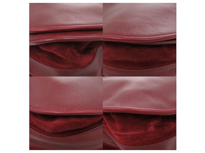 Borsa a tracolla Cartier Must in pelle Bordeaux Rosso Bordò - vista 4