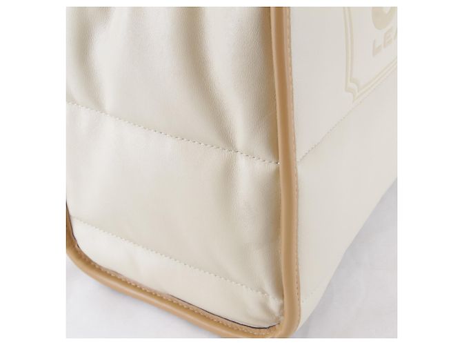 Saco Tote 2-Way Matelassé COACH Bege - vista 11