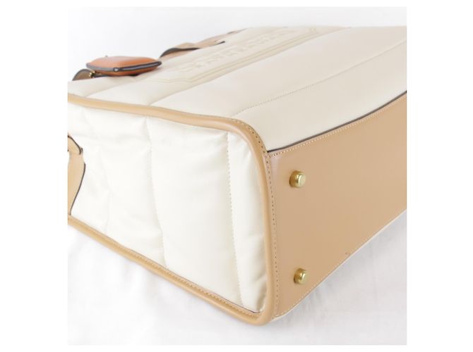 Saco Tote 2-Way Matelassé COACH Bege - vista 6