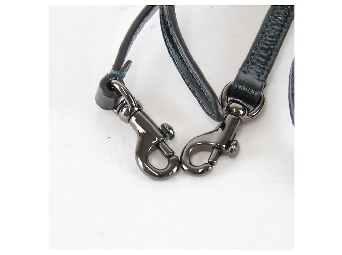 Coach 2-Way Schultertasche aus grünem Leder - Ansicht 10