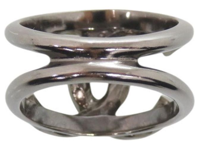 Anillo Chanel Coco Mark con pedrería Metálico - vista 2