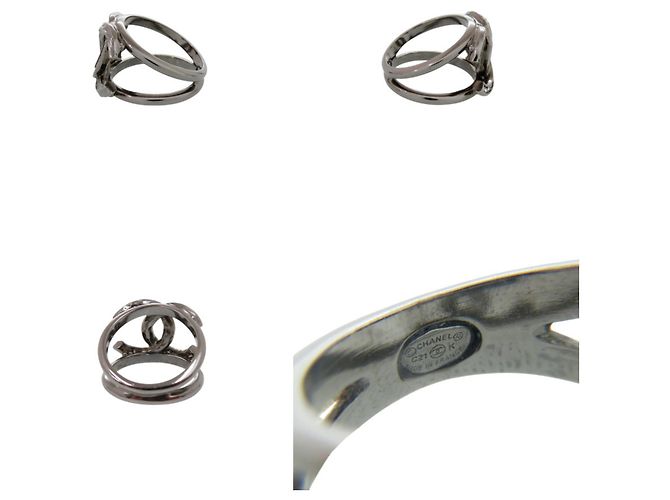 Anillo Chanel Coco Mark con pedrería Metálico - vista 3