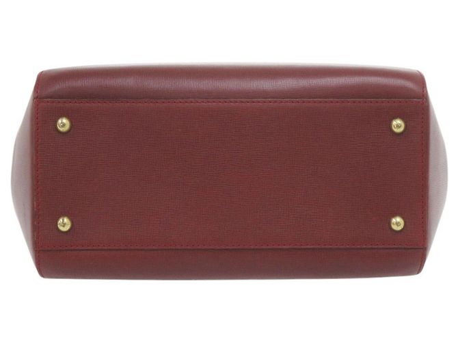 Borsa Mini Boston Cartier Rosso Bordò - vista 3