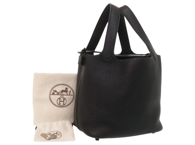 Hermès Sac à main Hermes Picotin Lock PM Noir - vue 2