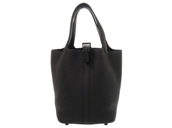 Hermès Sac à main Hermes Picotin Lock PM Noir - vue 6
