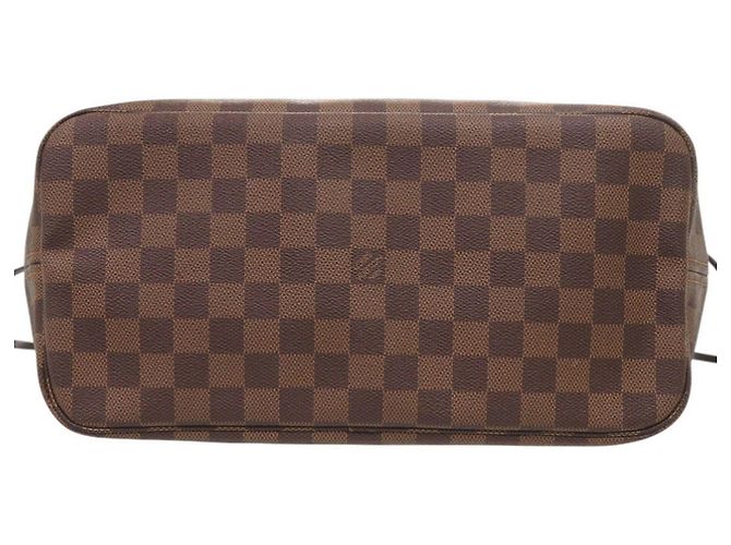Bolso Tote Louis Vuitton Neverfull MM Damier Castaño Damier ebene - vista 3