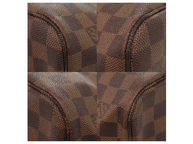 Bolso Tote Louis Vuitton Neverfull MM Damier Castaño Damier ebene - vista 4