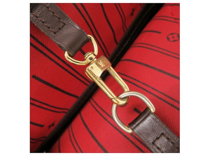 Bolso Tote Louis Vuitton Neverfull MM Damier Castaño Damier ebene - vista 9