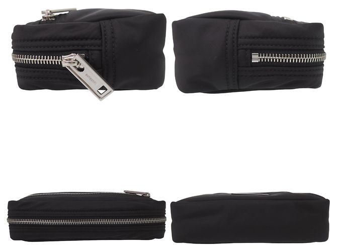 Borsa a mano Burberry Multi Pouch 80905761 in Nylon Nero - vista 5