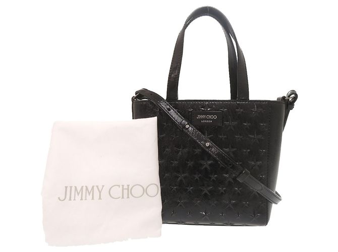 Borsa a mano Mini Pegassi con stella impressa Jimmy Choo Nero - vista 2